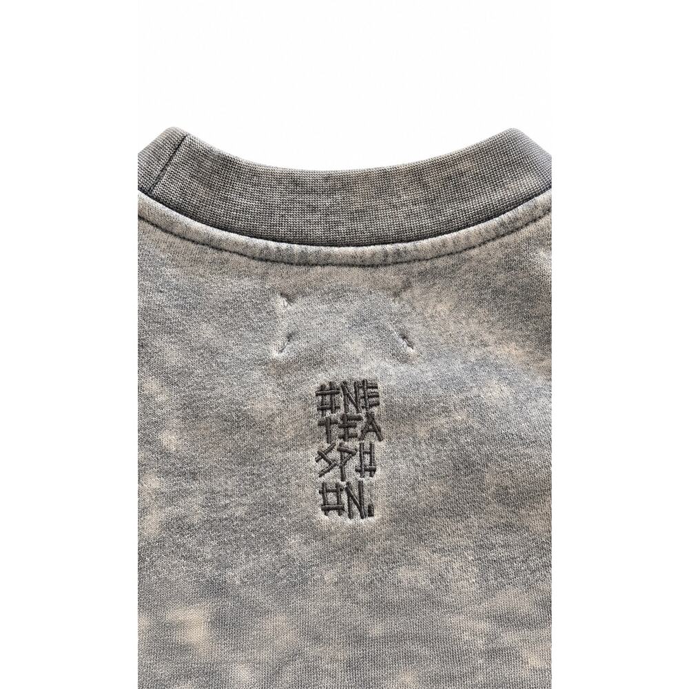 Free People One Teaspoon for Stud Heart Stud Heart Marled Grey Sweater Large NWT - Picture 5 of 8